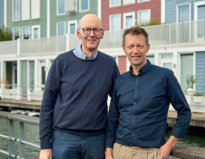 auteurs Jack Barentsen en Oeds Blok van het boek Wakker in Gods wereld